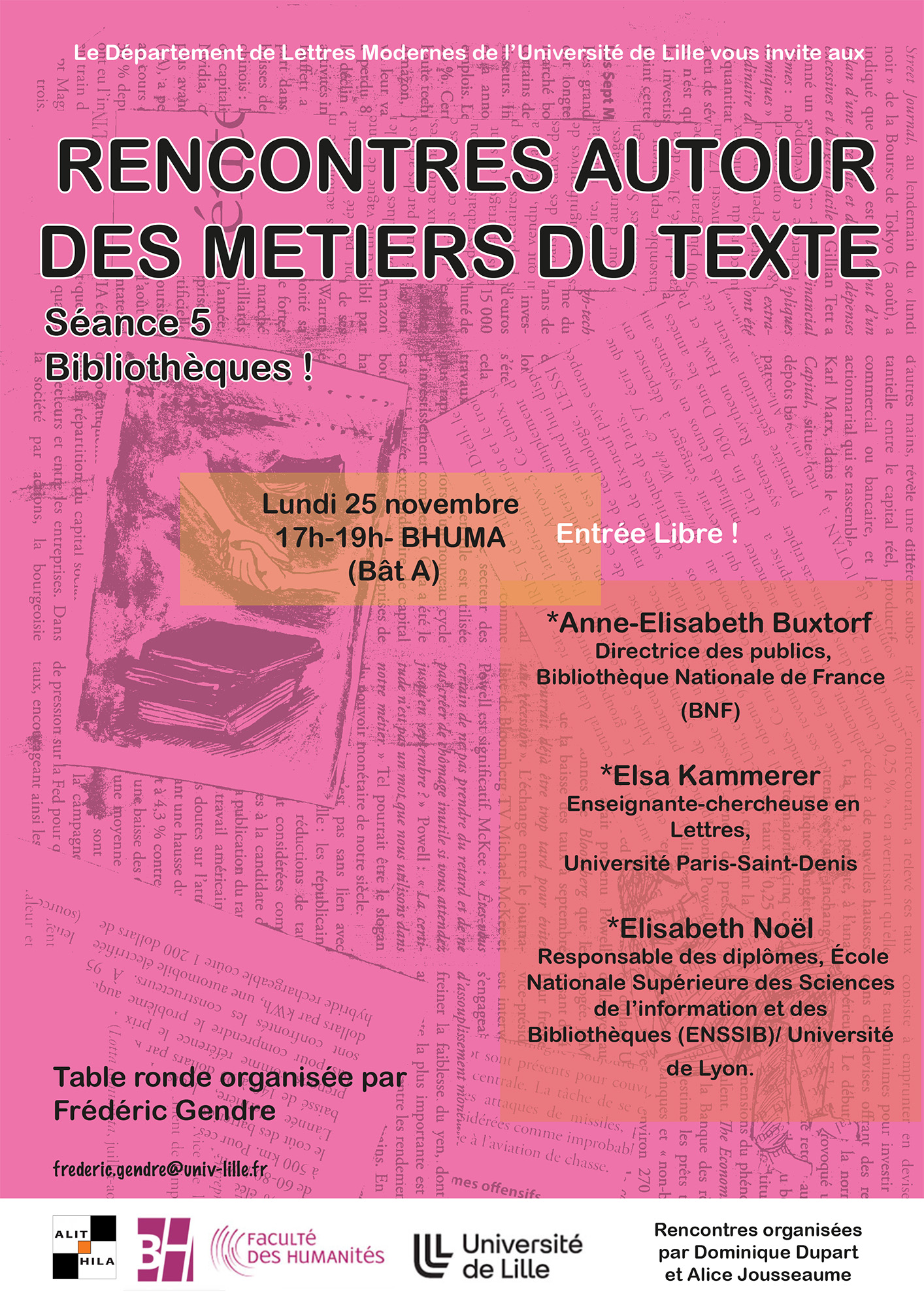 Les Métiers du texte