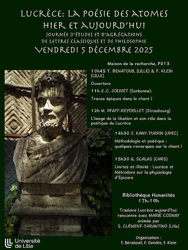 Journée d'études et d'agrégation : Lucrèce