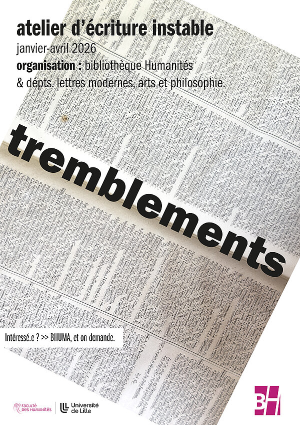 Tremblements: atelier d'écriture instable