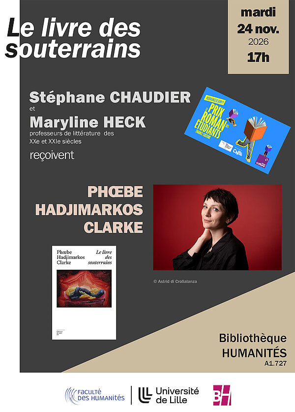 Phœbe Hadjimarkos Clarke: Le livre des souterrains à la bibliothèque Humanités