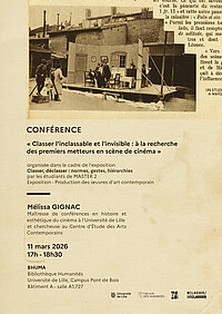 Classer l'inclassable et l'invisible: conférence de Mélissa Gignac