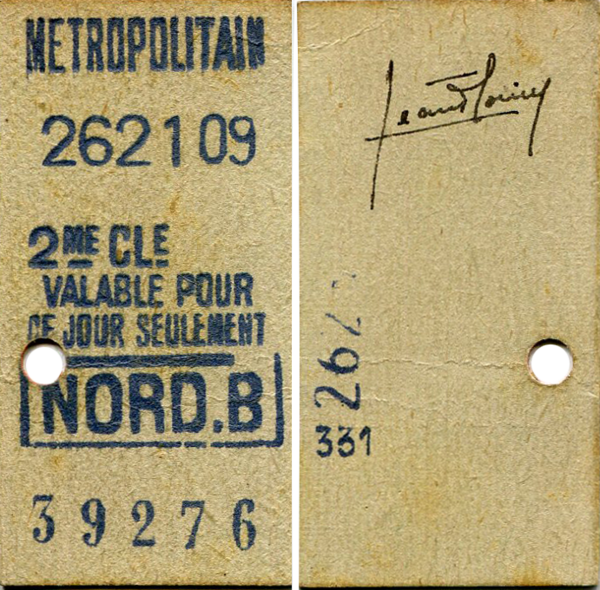 Un ticket métropolitain