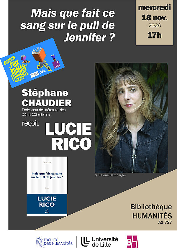 Lucie Rico à la bibliothèque Humanités, novembre 2026